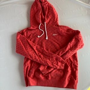 Nike Hoodie with velvet polka dots
